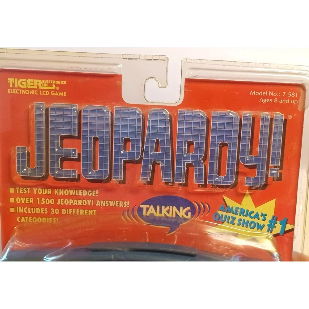 Vintage 1997 Tiger Jeopardy! Electronic LCD Handheld Game Model 7-581 NOS